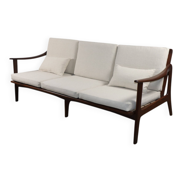Canapé scandinave 3 places en teck – Années 1960