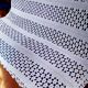 Hand crochet stitch white cotton bedspread