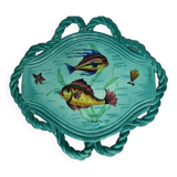 Large ceramic cut dish Monaco Cerart fish