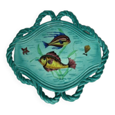 Large ceramic cut dish Monaco Cerart fish