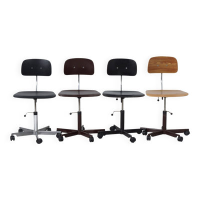 Chaises de bureau Kevi par Jørgen Rasmussen pour KEVI A·S, ensemble de 4, années 1970 – Réglables