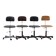 Kevi office chairs by Jørgen Rasmussen for KEVI A·S, set of 4, 1970s – Adjustable