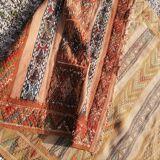 Old oriental carpet, kilim, 50s - 206 x 125cm