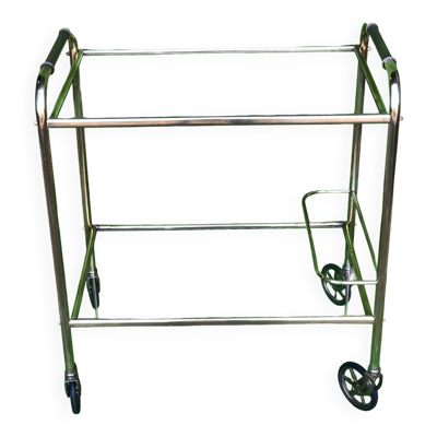 Desserte roulante vintage 1960-1970 metal dore