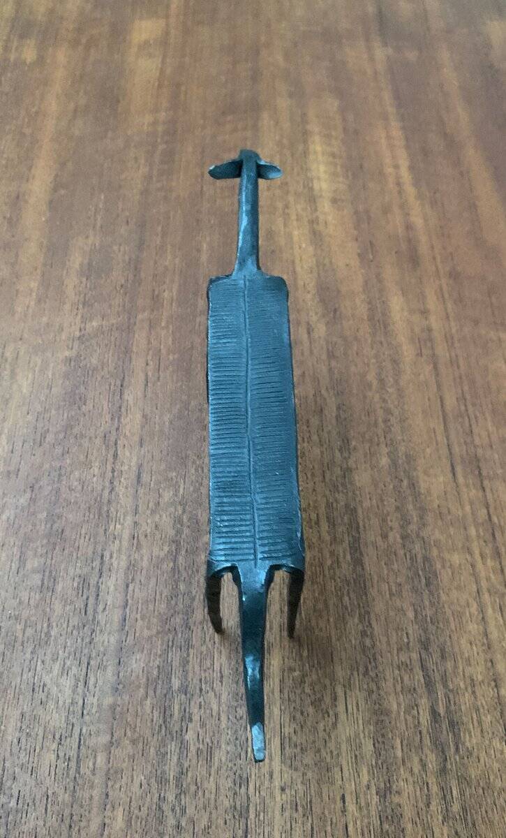 Mid-century wrought iron animal sculpture