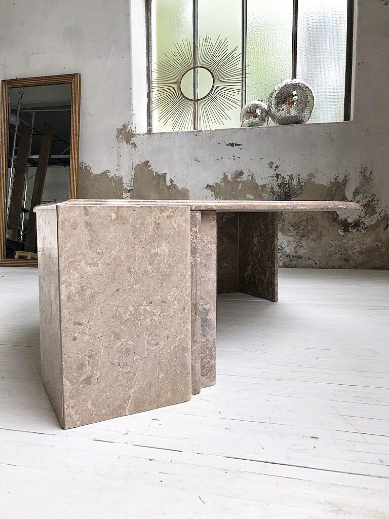 Roche Bobois pink marble table