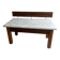 Console postmoderne en marbre avec écran flottant en bois