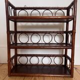 Vintage rattan shelf