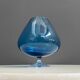 Empoli Blue large cognac glass shape vase 1960s