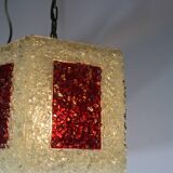 Scandinavian perplex granite chandelier Roland Konst vintage 70
