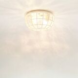 Mid Century Glass Ceiling Light From Limburg, Germany, 1960s/1970s