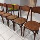 Suite de 6 chaises de Bistrot Baumann année 1930