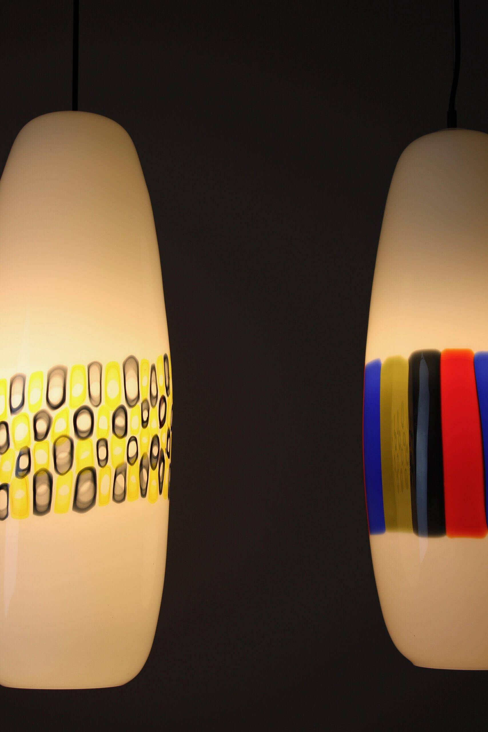 Suspensions L143 d'Alessandro Pianon pour Vistosi, années 1960