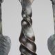 Hand-Forged Wrought Iron Brutalist Candelabra, Scandinavia — circa 1960s/1970s