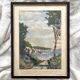 Old watercolor seaside landscape signed A. Brun