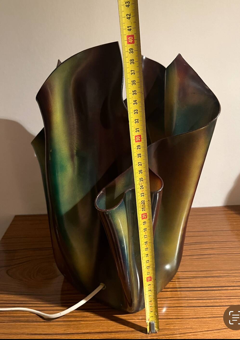 Vintage resin lamp in the style of Georgia Jacob from the 70s/80s.