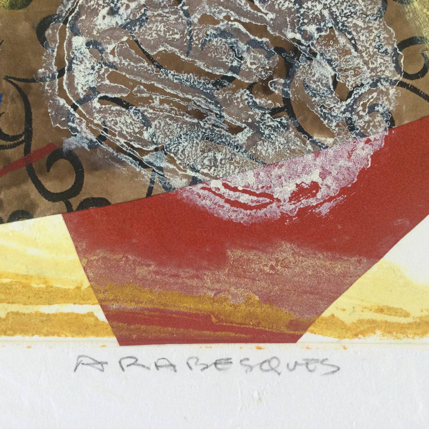 Bernard alligand, 1953. arabesques, 2003. carborundum engraving and collage.