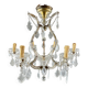 Lustre en cristal et laiton, Début du XXe siècle