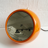 Spaceage mirror table lamp in orange