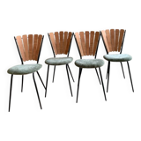 Set of vintage petal chairs