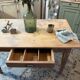 Farm table with 2 drawers