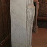 Pompadour fireplace in marble of carrara
