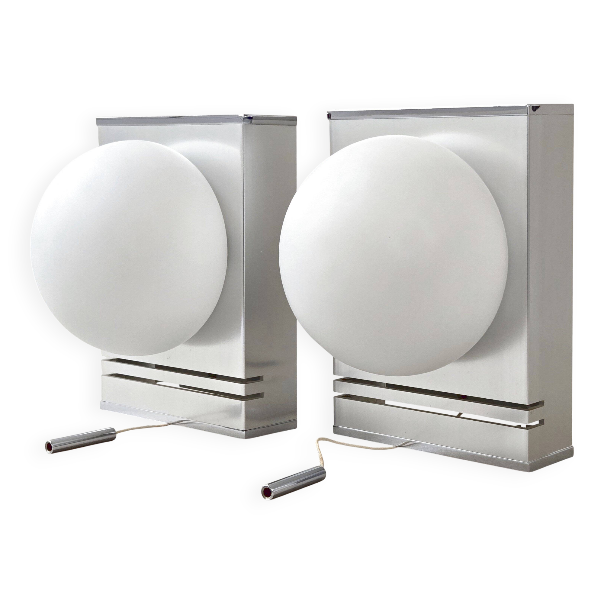 Pair of vintage 1970 wall lights