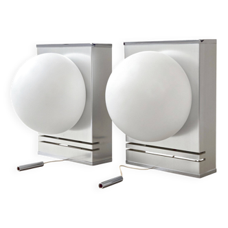 Pair of vintage 1970 wall lights