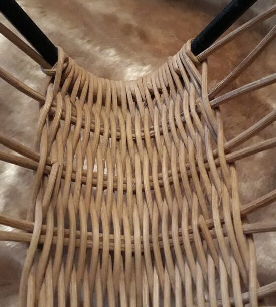 Magazine holders in rattan 70s