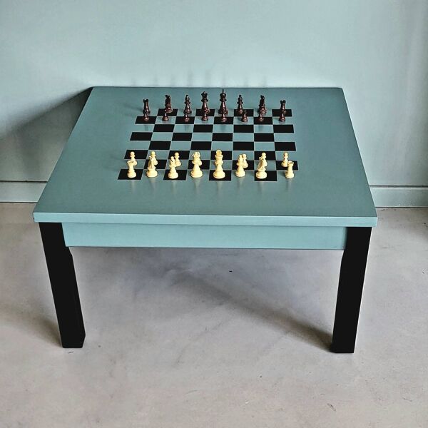 Table basse échiquier