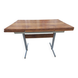 Table de cuisine extensible pieds chromés