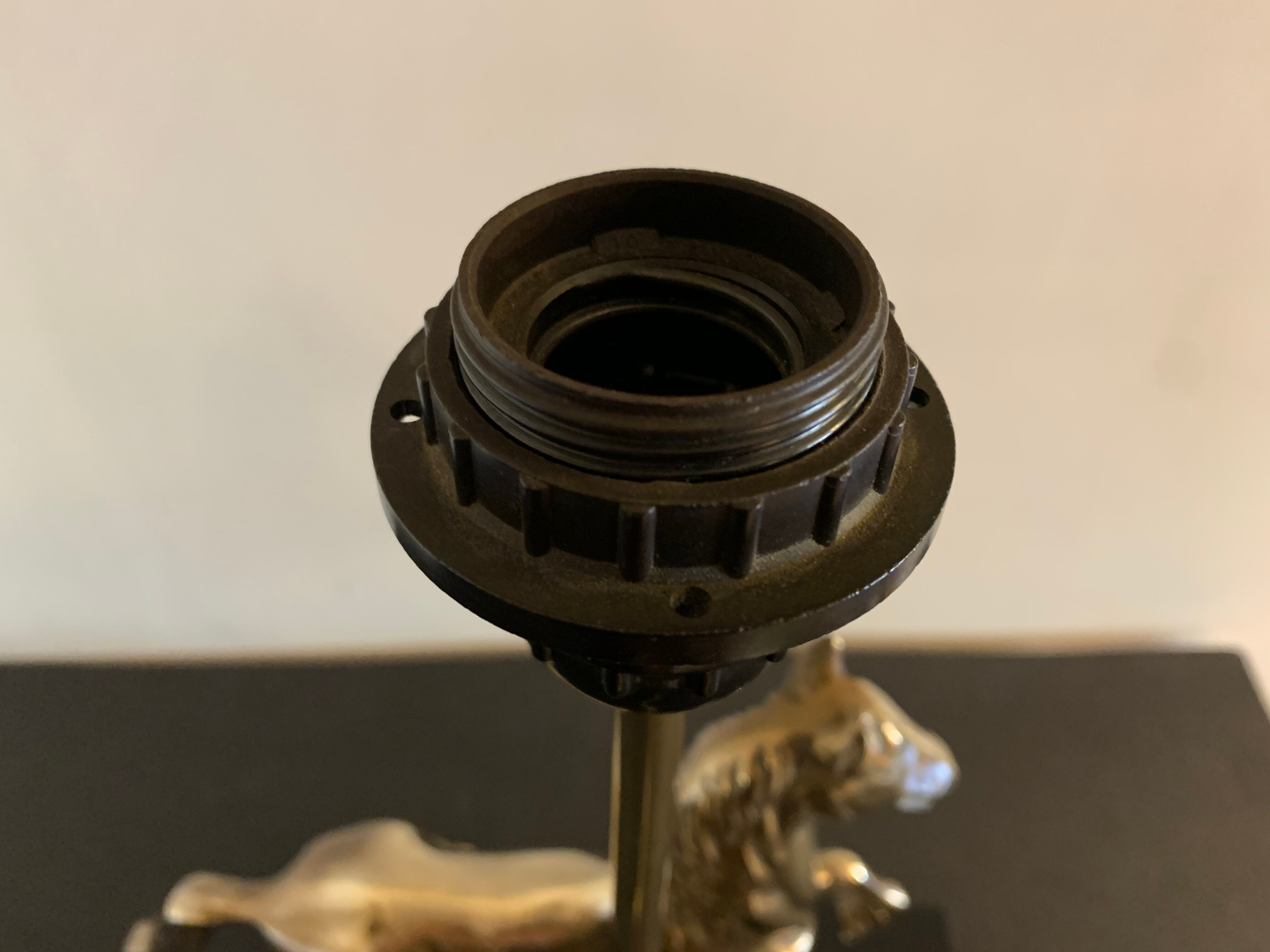 Brass horse lamp 1970