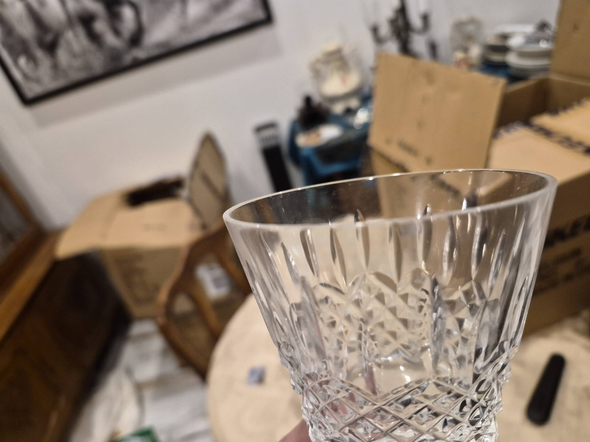 Lot de 12 verres à eau en cristal Val Saint-Lambert