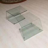 Table basse ou bout de canapé en verre