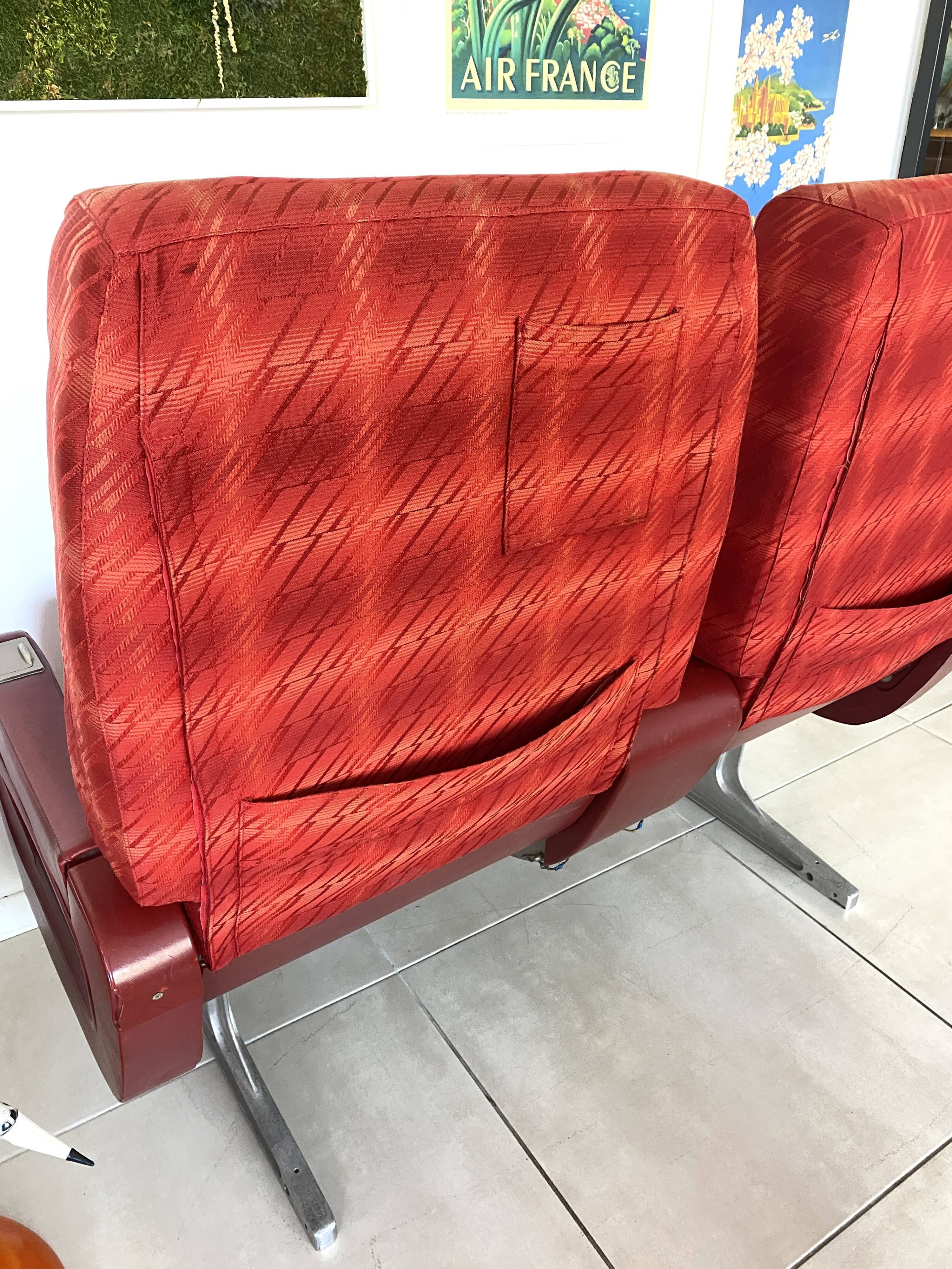 Vintage Air France aircraft chairs