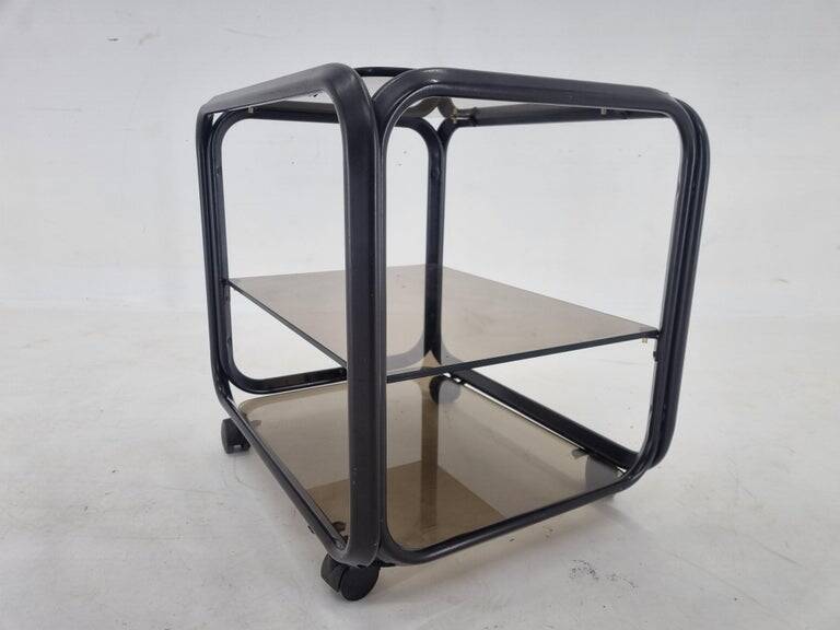 Table basse chariot des années 1970, Italie.