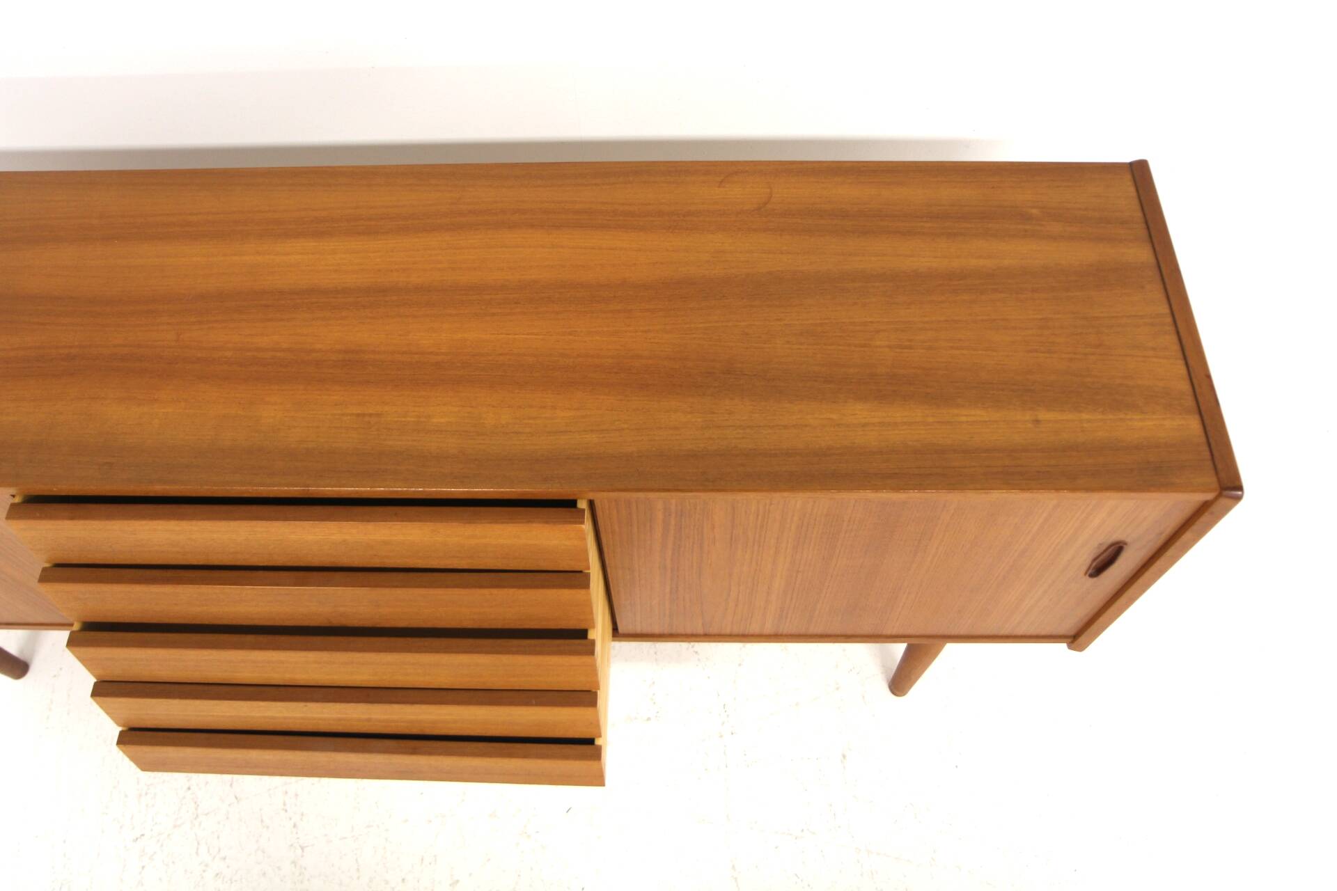 Scandinavian teak sideboard "Trio", Nils Jonsson, Troeds, Sweden, 1960