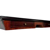 Mid-Century Italian Wood and Brass Console Table, 1950s