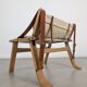 Fauteuil danois avec sangles en toile et cuir, XXe siècle