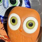 Vintage Handmade Ceramic Owls