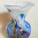Vase glass paste of the glassmakers of Maure Vieil Mick and Bob Le Bleïs 80s