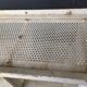 1970 postal sorting locker, perforated tole manufactured by Metalex