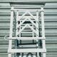 Pair of garden portico columns in wrought iron XX century