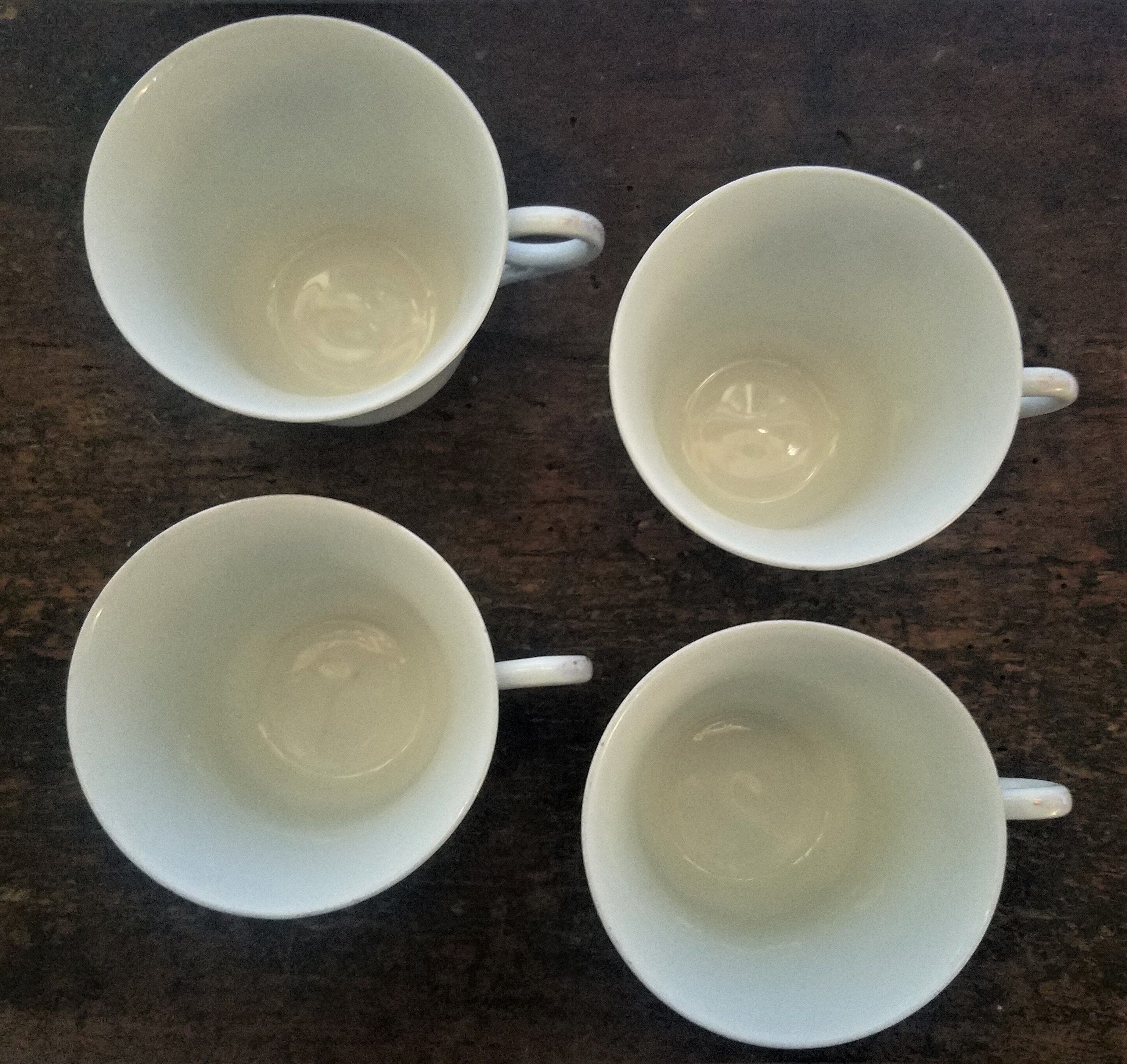 Nineteenth-century porcelain tea service hand-painted signature unknown