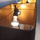 Imposing pair of lamps in Burgundy stone and brass art deco period