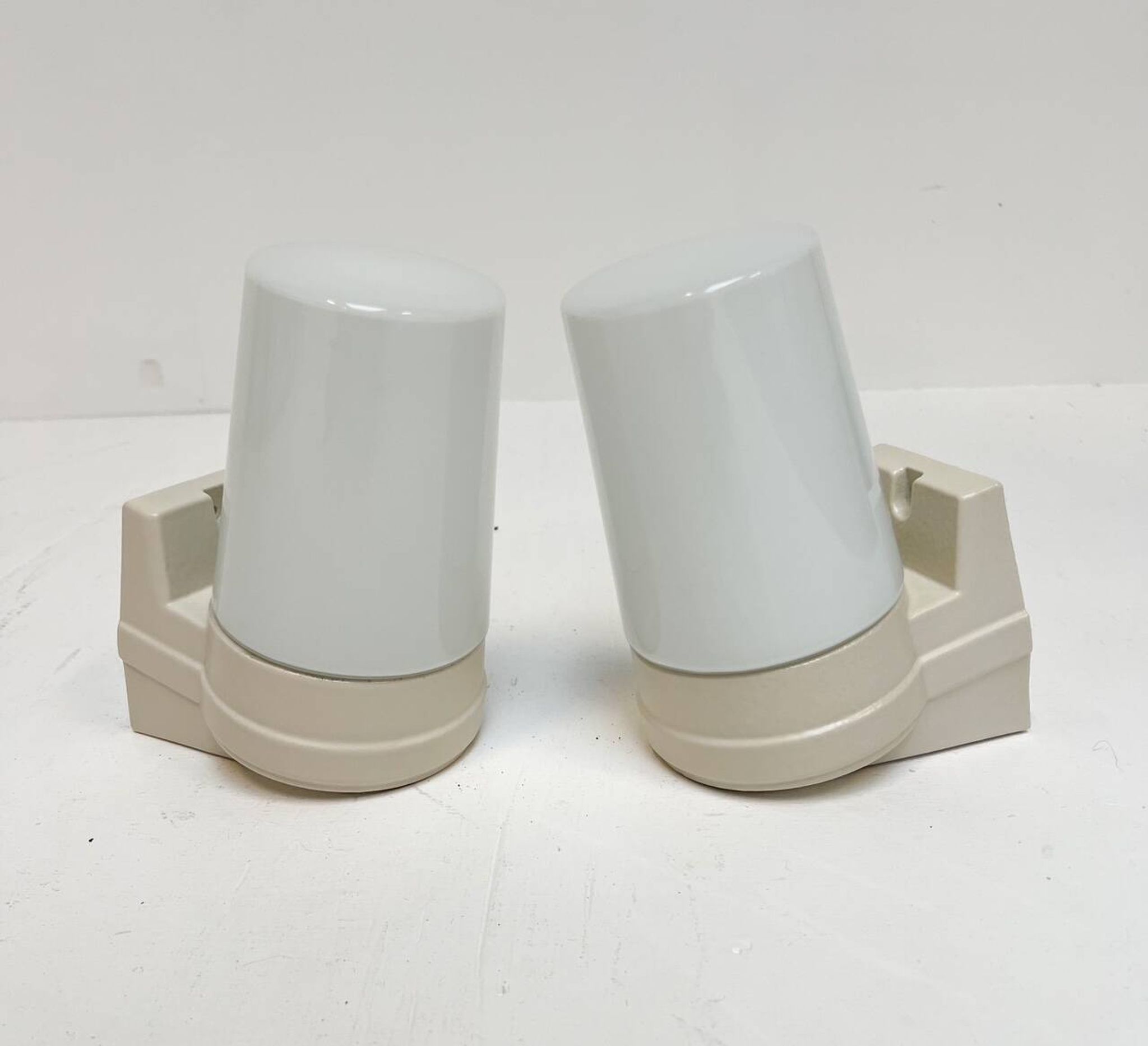 Set of glass wall lamps by Sigvard Bernadotte for Ifö, 1960’s