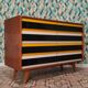 Chest of drawers U 453 Yellow by Jiri Jiroutek for Interier Praha, old edition from 1962
