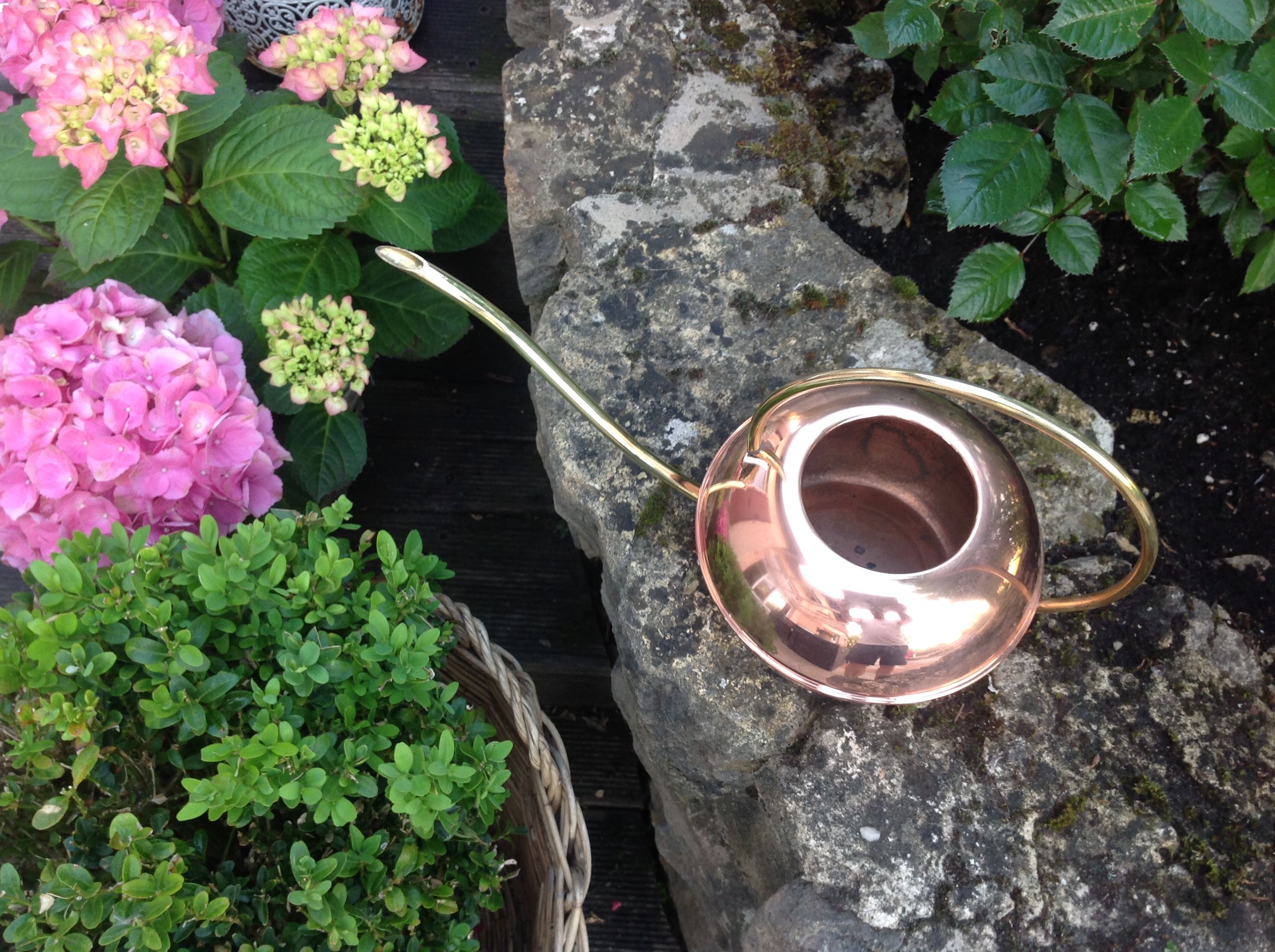 Watering can ball in red copper / vintage 60s-70s