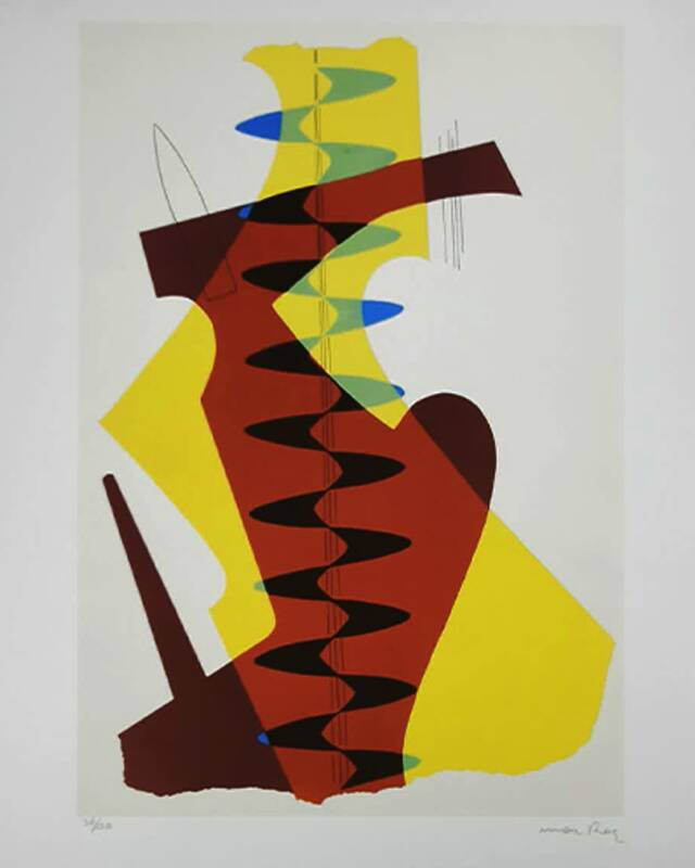 Limited Edition Lithograph by Man Ray, 1970s. Author's signature and pencil numbered.