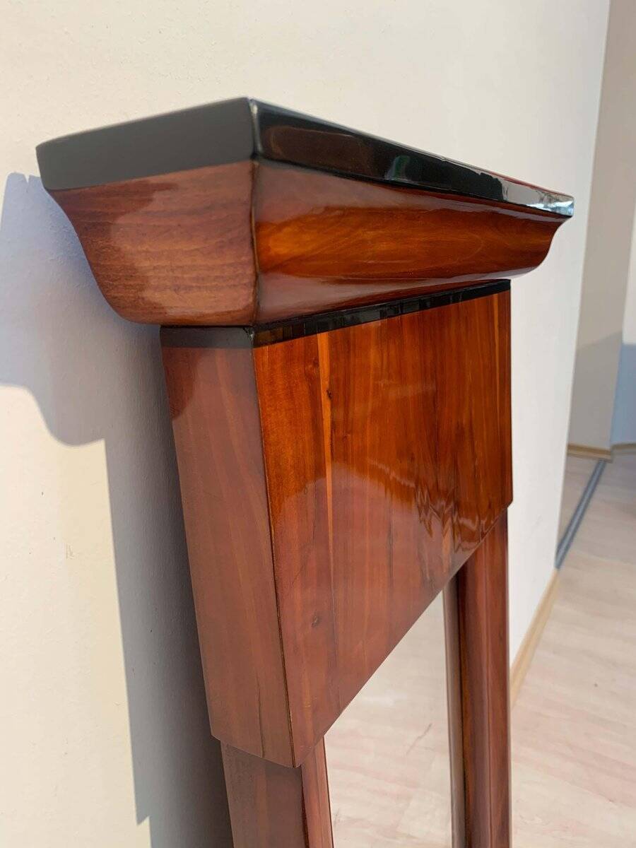 Small Biedermeier Wall Mirror, Cherry Veneer, South Germany, circa 1820